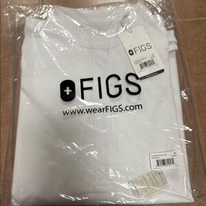 Figs Rafaela White Scrub Top